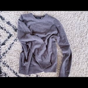 Cashmere sweater in heathered brown from Naadam